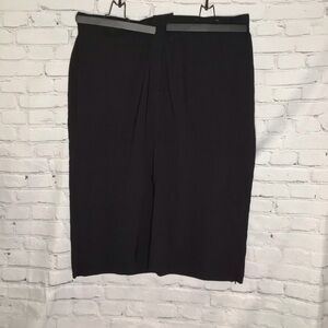 Avenue Stretch Black Maxi Straight Skirt 26